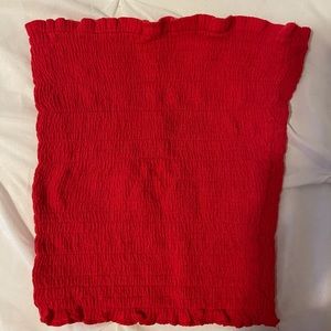Red tight crop top! Perfect for holidays